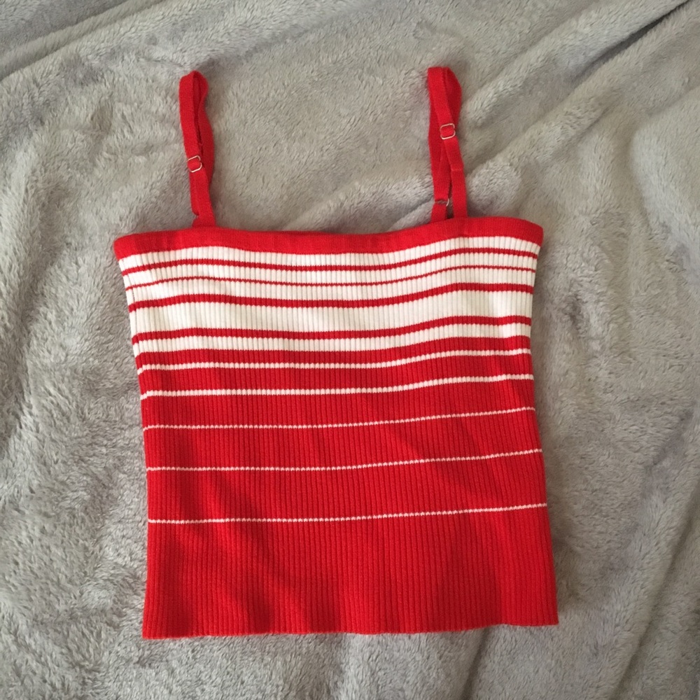 Red crop top